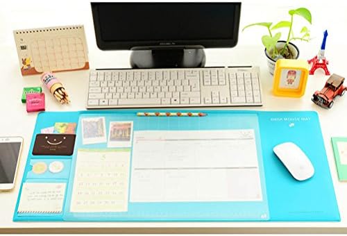 KEEPING 27.5"x12.6" Large Desk Mouse Pad Nonslip Office Oragnizer Pad Mouse Mat (Blue)