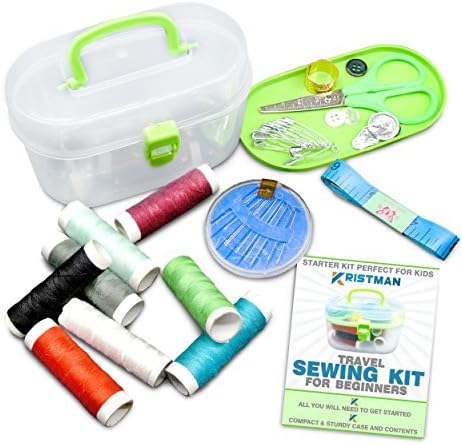 Kristman Beginners Travel Sewing Kit with Portable Case Has All the Supplies You Need