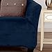 Great Bay Home Velvet Plush Stretch Loveseat Slipcover. Velvet Loveseat Furniture Protector, Soft Anti-Slip, High Stretch (Loveseat- 2 Seater, Dark Denim Blue)