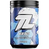 Treigning Lab Hydration Electrolyte Powder, Sugar‑Free, Sam Calavitta “Coach Cal” Approved Drink Mix with 6 Key Electrolytes, USA Made, Keto Friendly, Vegan, Non-GMO, Blue Razz, 90‑Servings