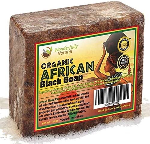 African Black Soap 1 Pound Bar | #1 Acne Treatment | Eczema Soap | 60 day Satisfaction Guarantee