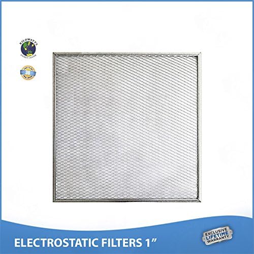 21x22x1 Lifetime Air Filter - Electrostatic Washable Permanent A/C Silver Steel Frame 65% more efficiency