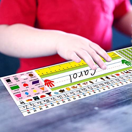 6 Traditional+Manuscript+Nameplates+Adhesive+Students