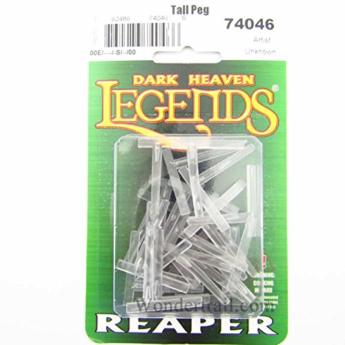 Transparent Tall Flight Pegs Pack of 25 Reaper Miniatures
