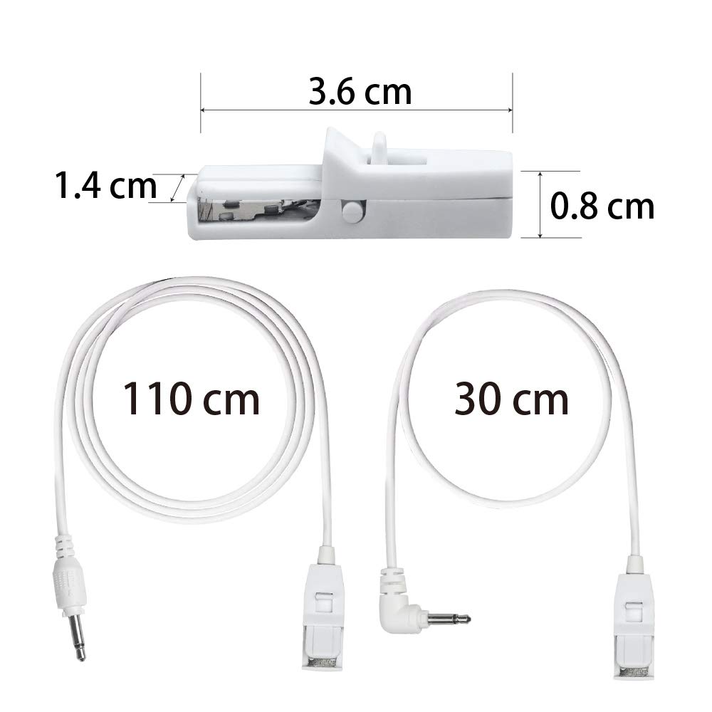 Detachable Bedwetting Alarm Sensor Cord Replacement（White） (110cm)