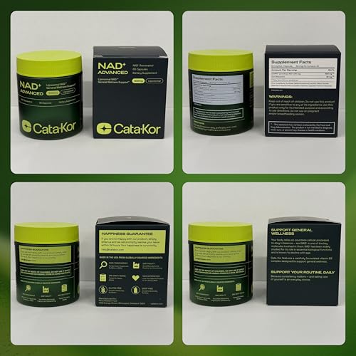 Cata-Kor Liposomal NAD+ Supplement with Resveratrol – Advanced NAD Resveratrol