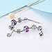 PH PandaHall 100pcs Large Hole Beads, European Beads Garden Decor Beaded 10 Colors Spray Painted Glass Loose Beads for European Bracelet Making Indoor Outdoor Yard Patio Plant Pot Flower Hole: 5mm