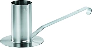 RÖSLE Hähnchenbräter, Edelstahl 18/10, 250 ml Behälter, Abnehmbarer Griff, für Grill und Backofen, spülmaschinengeeignet