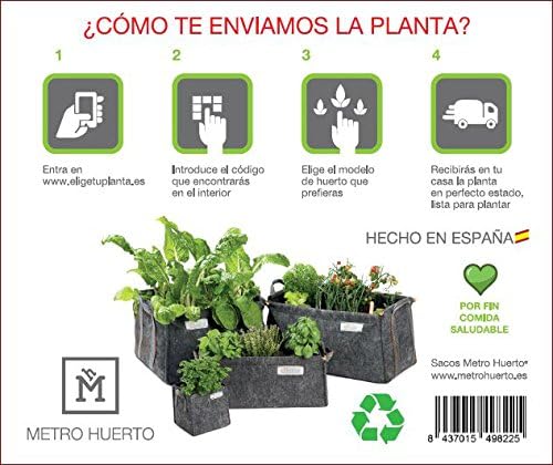 Experiencia Huerto Urbano SACO Cubo + Plantas ECO: Amazon.es: Jardín