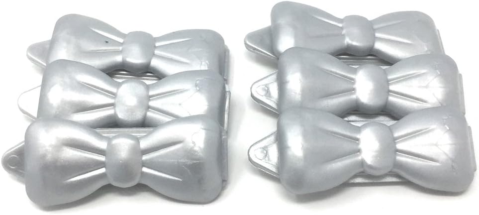 Dog Hair Clip Mini Pack of 6, Silver 24