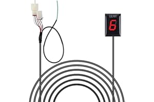 NORXI Motorcycle Gear Indicator For Honda Hornet CBR600F F3 F4 F4i RR CB600F CBF500 VFR800 Fi 900RR 919RR 929RR 954RR SHADOW 750 Gear Display 1-6 file(Red)