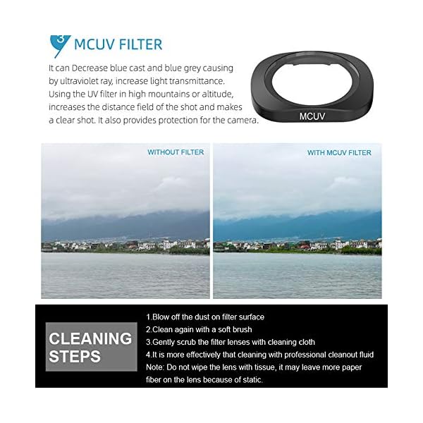Linghuang Magnet Linse Objektiv Filter für Xiaomi FIMI Palm Zubehör Kamera ND4 / ND8 / ND16 / ND32 / CPL/MCUV Filter… – Bild 8