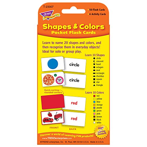 Colors & Shapes Pocket Flash Cards