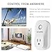 GYMAN 1 Alexa Smart Plug Wi-Fi No Hub Required Wireless Timing Smart Socket Remote Control Your Devices for Smart Home, Works with Amazon Alexa Echo Dot