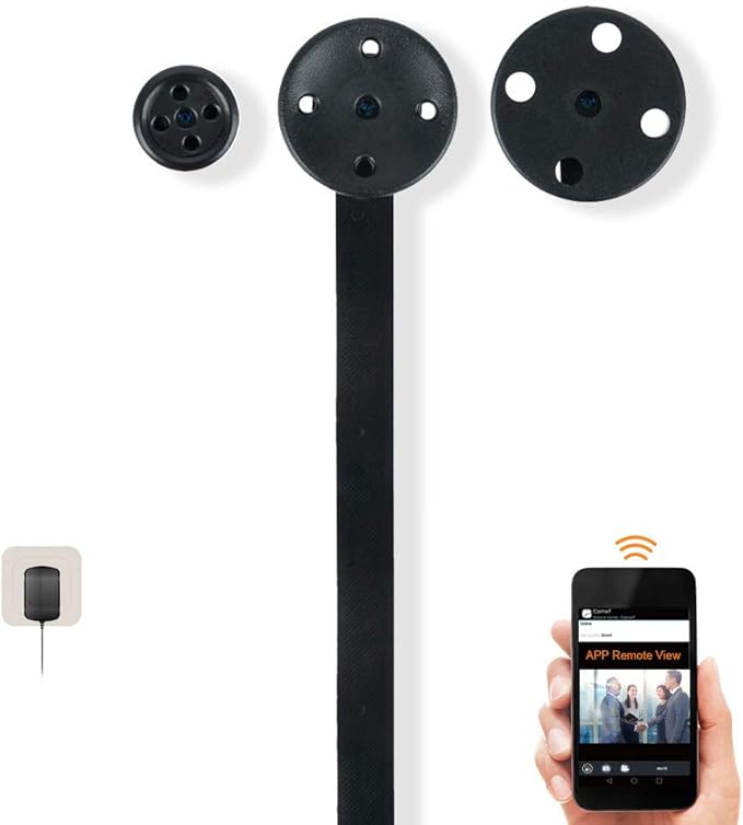 720P HD Mini Wifi Hidden Camera Button Spy Video Amazon.co.uk
