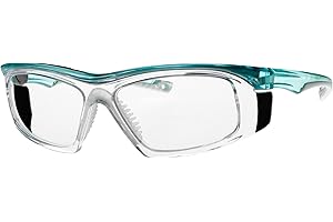 PHILLIPS SAFETY PRODUCTS INC. Radiation Safety Glasses Model T9559 Lead Glases with .75mm Pb Protective Lenses and .50mm Pb Eq Side Shields in Stylish Nylon Frame (Teal)