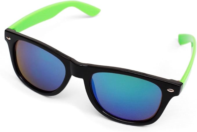 サングラス メンズ ウェリントン 伊達メガネ 黒ぶち カラーレンズ フレーム レディース ユニセックス F ブラック グリーン サングラス 通販 Amazon