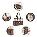 SoHo diaper bag Soren Owl 6 pcs nappy tote bag large capacity for baby mom dad stylish insulated unisex multifunction waterproof large capacity includes changing pad stroller straps Brown