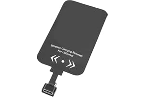 Zopsc Type C Wireless Charging Receiver Adapter, USB C Qi Wireless Charger Receiver Chip A32 A31 A30, for Moto Z2 X4, Other U