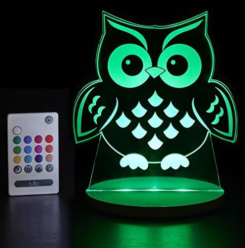 TulioDream Lights Night Light - Best Color Changing Kids Table Lamp for Boys/Girls, Remote Control, USB Power, 12 Colors for Bedroom or Decor