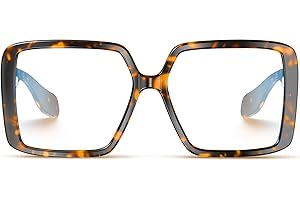 VISOONE Oversized TR90 Blue Light Blocking Glasses Fashion Accessories Non Prescription for Women Harvard
