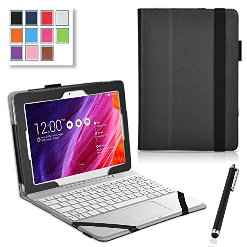 onWay ASUS Transformer Pad TF103C Case - Slim Folding Protective Cover Case for ASUS Transformer Pad TF103C 10.1 Inch Tablet With Smart Cover Auto Wake/Sleep + Free stylus pen (For ASUS Transformer Pad TF103C, Black)