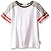 Splendid Boys' Short Raglan Crew with Striped Sleeves