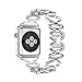 ANCOOL Compatible Apple Watch Band Elliptical Style Links Stainless Steel Smart Watch Band Compatible Apple Watch Series 3/2/1