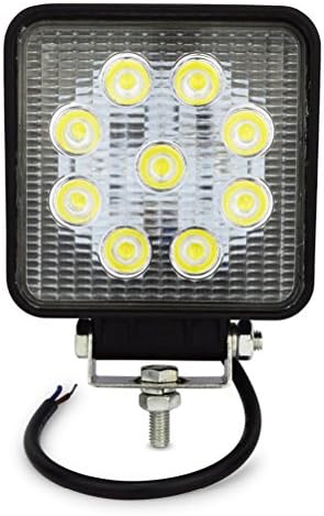 27w Square Fog Led Light for Truck 4 Inch Flood Driving Led Lamp 4X4 UTV Jeep Offroad ATV 4WD Led Bar Lights,1 Pc