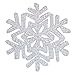 ID #8129 Lot of 2 Snowflakes Winter Holiday Embroidered Iron On Applique Patch