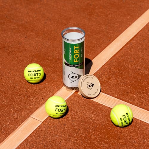 DUNLOP Tennisball Fort All Court TS - für Sand, Hartplatz und Rasen (3 Bälle) 2