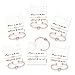 Nymph Code Bridesmaid Gifts Bachelorette Party Supplies - 6 Set Rose Gold Love Knot Bracelets with Bridesmaid Hair Ties,Perfect Bridal Shower Gifts for Bridesmaid