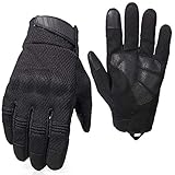 AXBXCX Breathable Flexible Touch Screen Rubber Hard Knuckle Full Finger Tactical Gloves