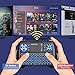 ANEWKODI Mini Keyboard with Touchpad Mouse and Multimedia Keys, USB Backlit Wireless 2.4Ghz Android Remote Control Keyboard Best for Smart TV, PC, Android TV Box, PS4, IPTV, Xbox, Support Windows 10