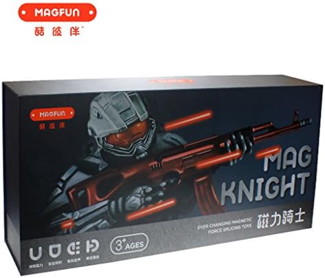 Magfun Safe Magnetic Splicing Toy Gun, Has Ever Changing Images and Automatic Sound-production Function. No Bullets and No Battery Are Needed