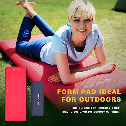 KingCamp Camping Sleeping Pad Self Inflating Camping Mattress 10 R Value Comfortable Durable