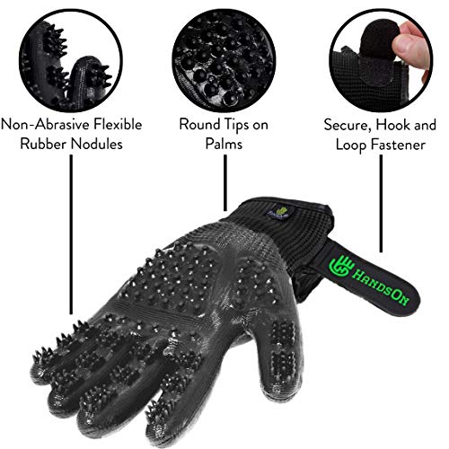HandsOn Pet Grooming Gloves 1 Ranked, Award Winning Daily Pet Hair