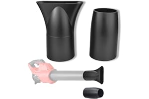 FENNORAL Black Leaf Blower Flat Nozzle and Flare Nozzle Tip for Milwaukee 2724-20 2724-21 Leaf Blower, Touchless Quick Drying, Cleaning, Easy to Install and Remove