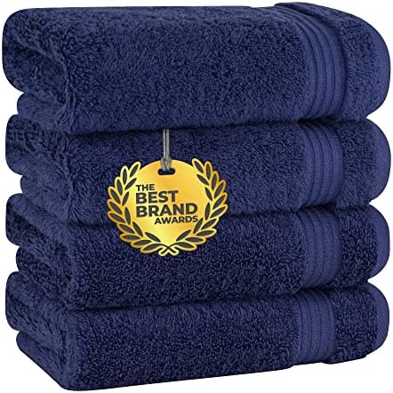 Face Towels 4-Pack Turkish Cotton Hand Towels Ultra Plush 600 - Main Image