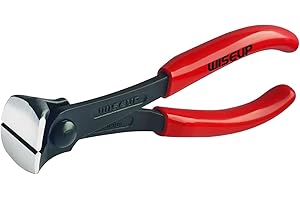 WISEUP Nail Puller, 7-inch Black Finish Chrome Vanadium Steel Carpenter's Pliers,End Cutting Pliers, for Staple Remover Tool or Flooring Installation Tools (7 inch)