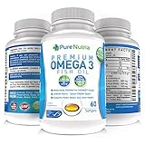 PureNutria Omega 3 Fish Oil Supplement - 60 Count