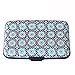 Explore Land Slim Aluminum and ABS RFID Blocking Credit Card Case RFID Shield Travel Wallet with 8 Slots for Bank Debit, ID, ATM, Cards against Scanning (Kaleidoscope)