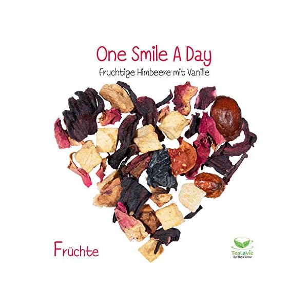 TeaLaVie - Erdbeere Zitrone Vanille (100g) One Smile A Day - Früchtetee lose – Bild 3