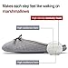Cozy Niche Women's Memory Foam House Slippers - Slip-on Style with Striped Knitted Closed Toe, Perfect for Spring and Summer (Medium / 7-8 B(M) US, Gray)