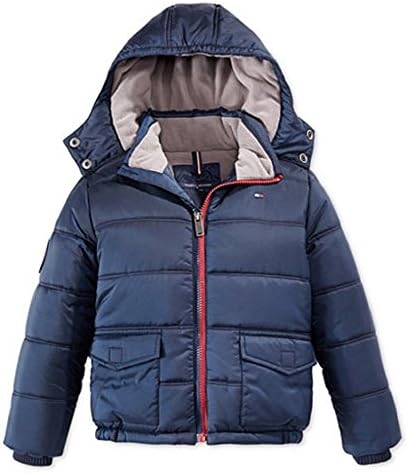 Tommy Hilfiger Boys Puffer jacket, Navy Blue, Size M(4)