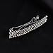 Aoxmas 2PCS Rhinestone Diamond Hair Pins for Women Girls Hair Clips Barrette Sliver Dainty Crystal Bling Bobby Pins Hair Jewelry for Women Hair Styling Hairdresser