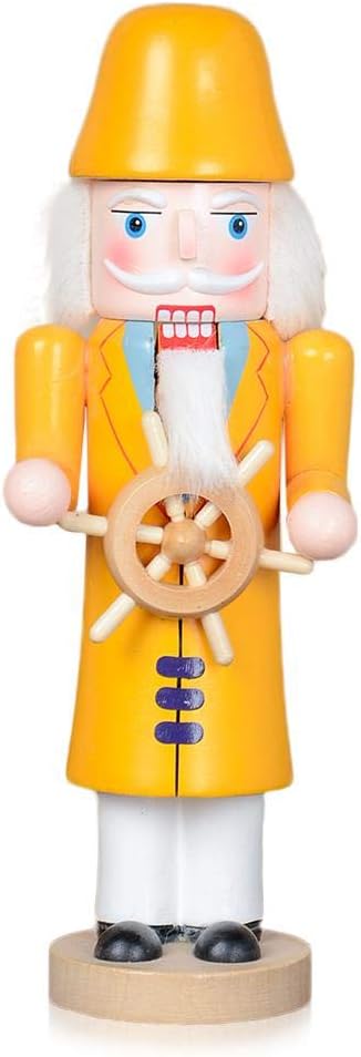 Amazon De Womdee Nussknacker Fur Weihnachten Traditionelles Holz Seemann Motiv Nussknacker