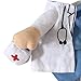 NACOCO Dog Cat Doctor Costume Pet Doctor Clothing Halloween Jeans Outfit Apparel (S)