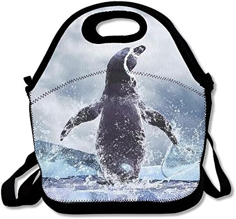 Penguin Insulated Lunch Bag Lunch Tote Bag Travel School Picnic Lunch Box For Men &amp; Women &amp; Kids
