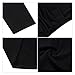 MISSKY V Neck Black Dresses for Women Pullover Knee Length A Line Slim Long Sleeve Swing Cocktail Vintage Dresses for Women (S, Black Long Sleeve)